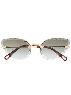 Chloé Eyewear солнцезащитные очки в оправе кошачий глаз
