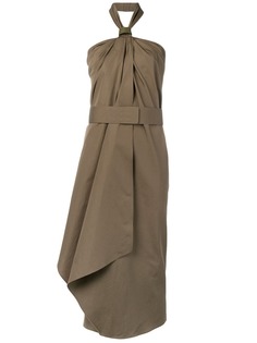 Max Mara платье халтер с поясом