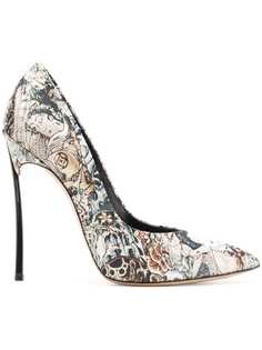 Casadei pointed jacquard pumps