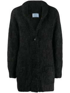 Prada кардиган с воротником-шалька