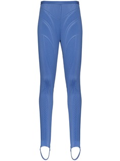 Mugler embossed stirrup leggings