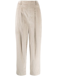 Brunello Cucinelli укороченные вельветовые брюки