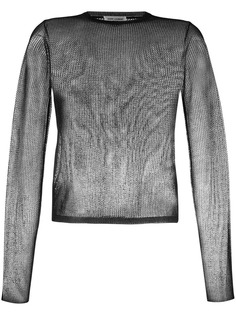 Saint Laurent прозрачный топ