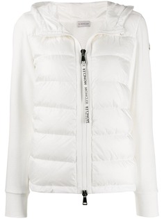 Moncler fabric and padded zipped jacket