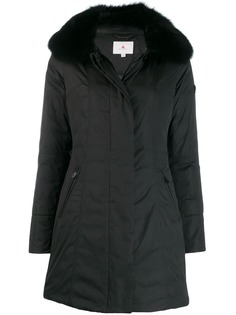 Peuterey fox fur trim coat