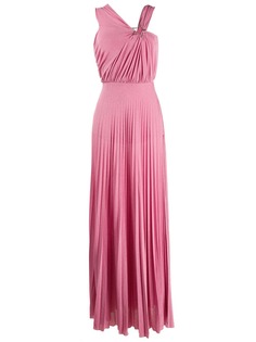 Elisabetta Franchi платье асимметричного кроя с плиссировкой