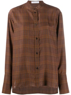 Christian Wijnants checkered silk buttoned up shirt