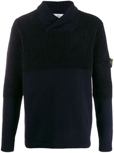 Stone Island logo knitted sweatshirt