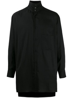 Yohji Yamamoto stand-up collar shirt