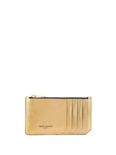 Saint Laurent logo stamp cardholder