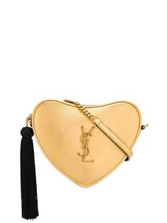 Saint Laurent monogram heart metallic cross body bag