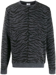 Saint Laurent animal print sweatshirt