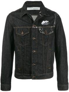 Off-White embroidered denim jacket