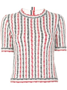 Thom Browne striped knitted top