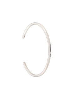 Saint Laurent contrast logo bangle bracelet