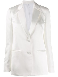 Helmut Lang two-button satin blazer
