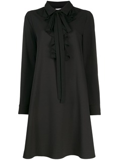 Blumarine Ruffle trim shirt dress