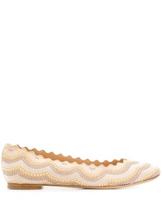 Chloé studded lauren ballerinas