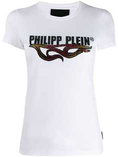 Philipp Plein футболка с короткими рукавами и эффектом потертости