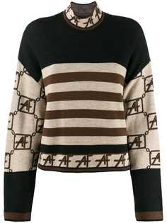 Alberta Ferretti stripe colour-block sweater