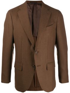 Caruso button fitted blazer