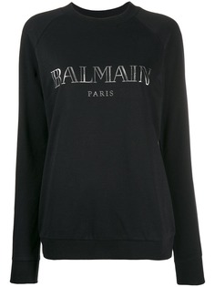 Balmain logo print sweatshirt
