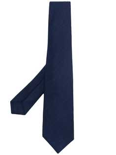 Kiton кашемировый галстук с узором в елочку