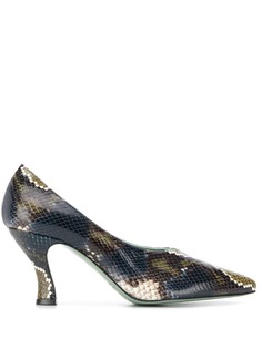 Paola Darcano snakeskin effect pumps