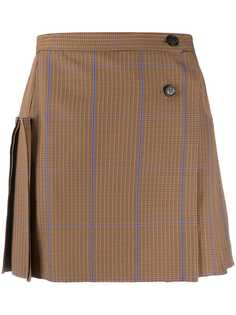 Vivienne Westwood Anglomania check pleated mini skirt