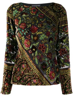 Etro embroidered floral blouse