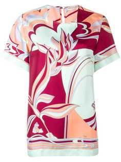 Emilio Pucci топ Mirei с принтом и короткими рукавами
