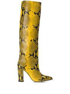 Paris Texas snakeskin print boots