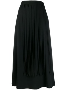 Alysi fringed midi skirt