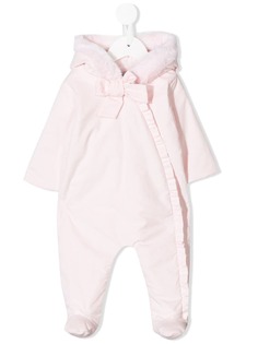 Patachou ruffle-trim hooded pajamas