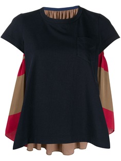 Sacai contrast back panel T-shirt