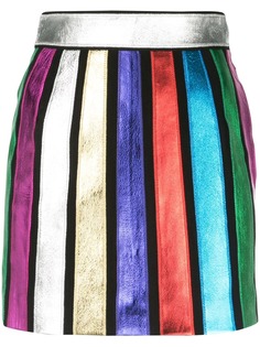 Attico striped mini skirt