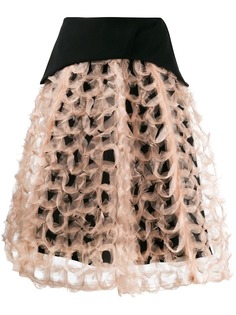 Comme Des Garçons Noir Kei Ninomiya структурированная юбка А-силуэта