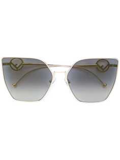 Fendi Eyewear большие солнцезащитные очки "кошачий глаз"