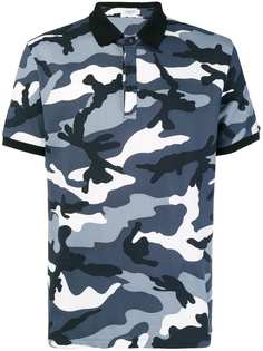Valentino camouflage print polo shirt