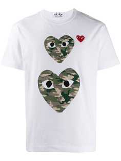Comme Des Garçons Play футболка с принтом