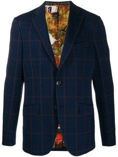 Etro однобортный блейзер в клетку