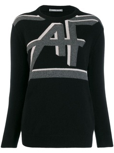 Alberta Ferretti вязаный свитер с логотипом