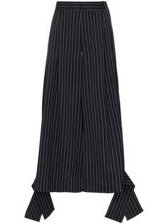 JW Anderson брюки широкого кроя в тонкую полоску