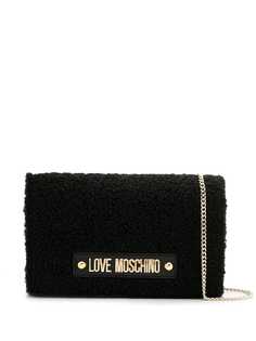 Love Moschino сумка через плечо из шерпы