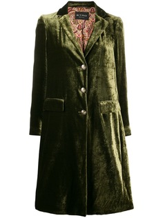 Etro однобортное бархатное пальто