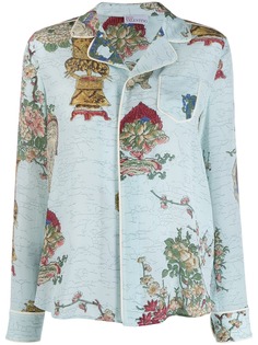 Red Valentino пижамная рубашка с узором