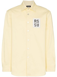 Raf Simons рубашка оверсайз с нашивкой-логотипом