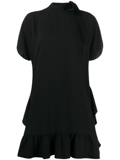 Red Valentino платье прямого кроя с оборками
