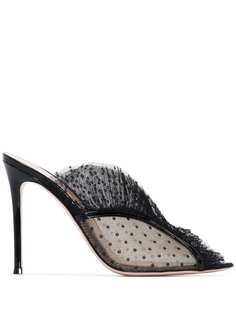 Gianvito Rossi мюли Ofelia 105 в горох