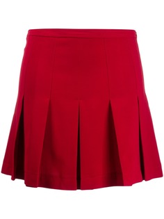 Red Valentino плиссированная мини-юбка